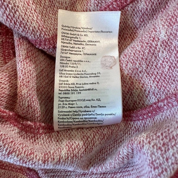 Crivit Jacket Women’s Size Medium Red Full Zip Knitted Sweater Outdoor Jogging - Picture 5 of 9